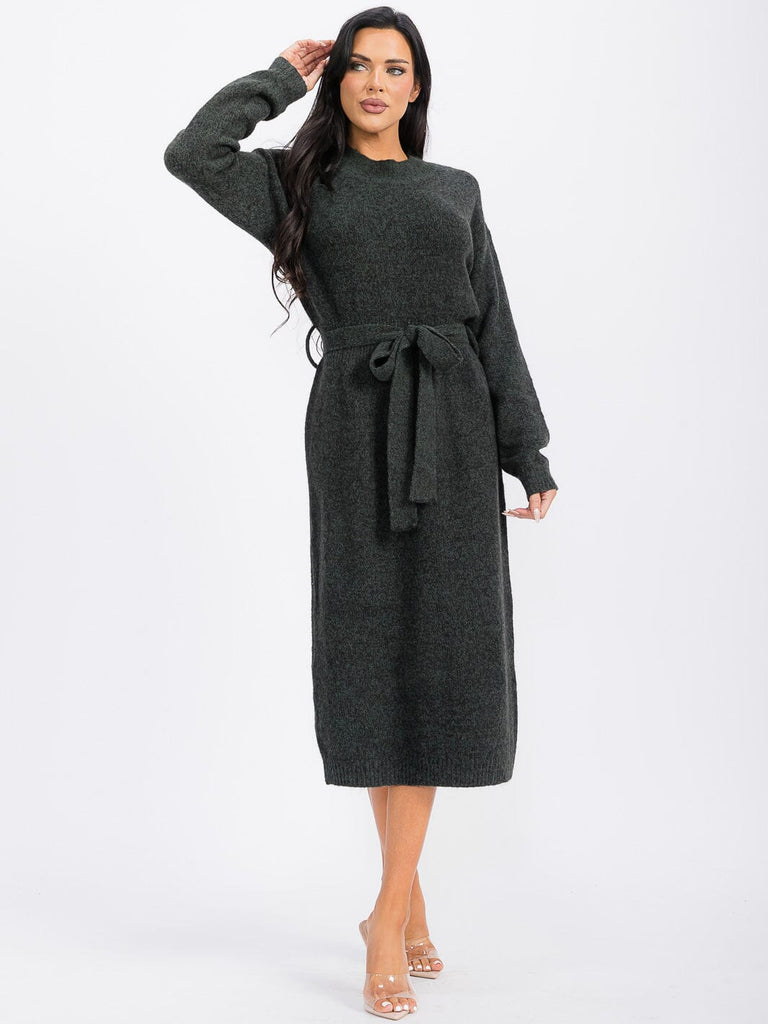 Charcoal Sweater Dress