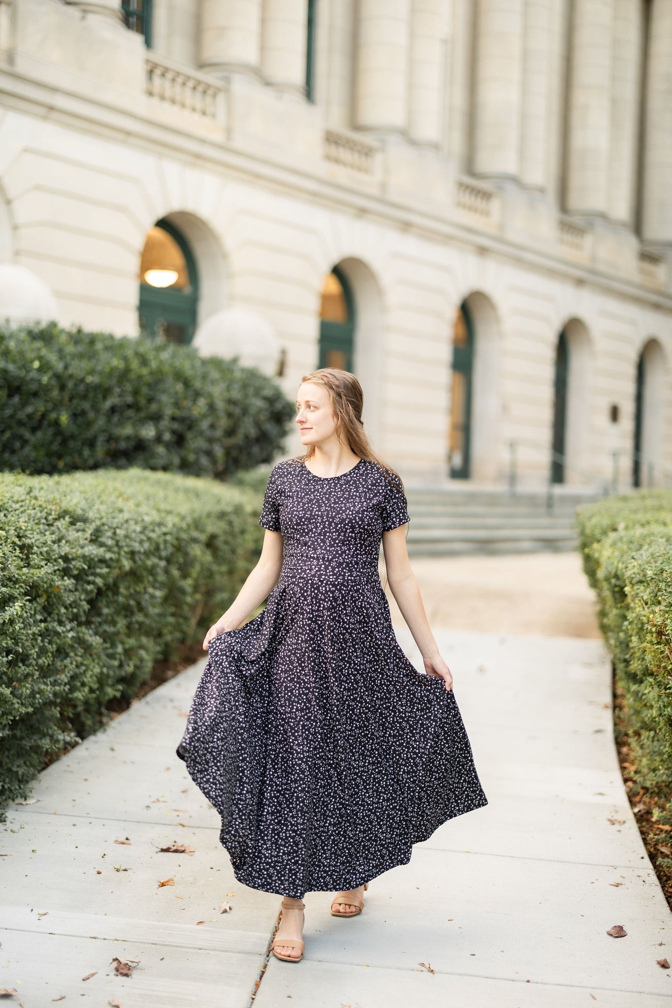 Classic Blooms Nursing Friendly Twirl Dress