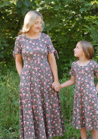Pre-Order Girls Merry Blooms Cotton Twirl Dress
