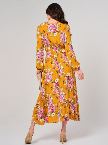 Yellow Floral Dress