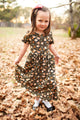 Girls Autumn Blooms Front Pocket Dress