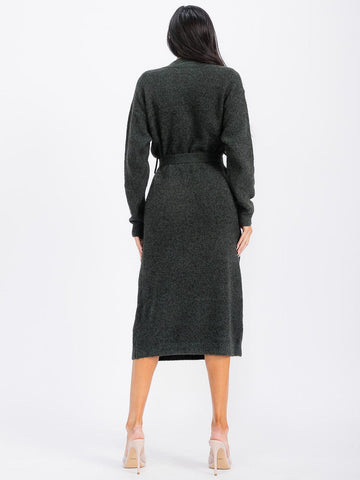 Charcoal Sweater Dress
