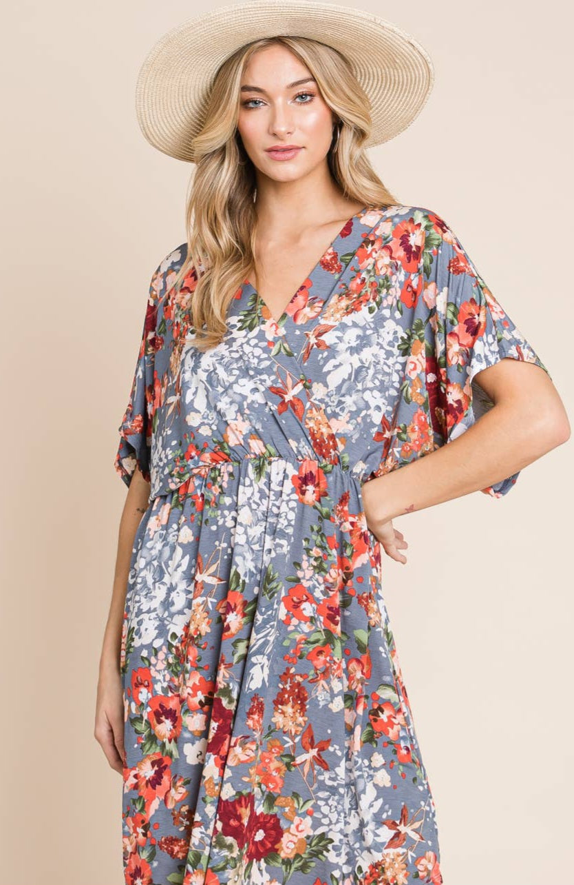 Floral Print Tunic Nursing & Maternity Friendly