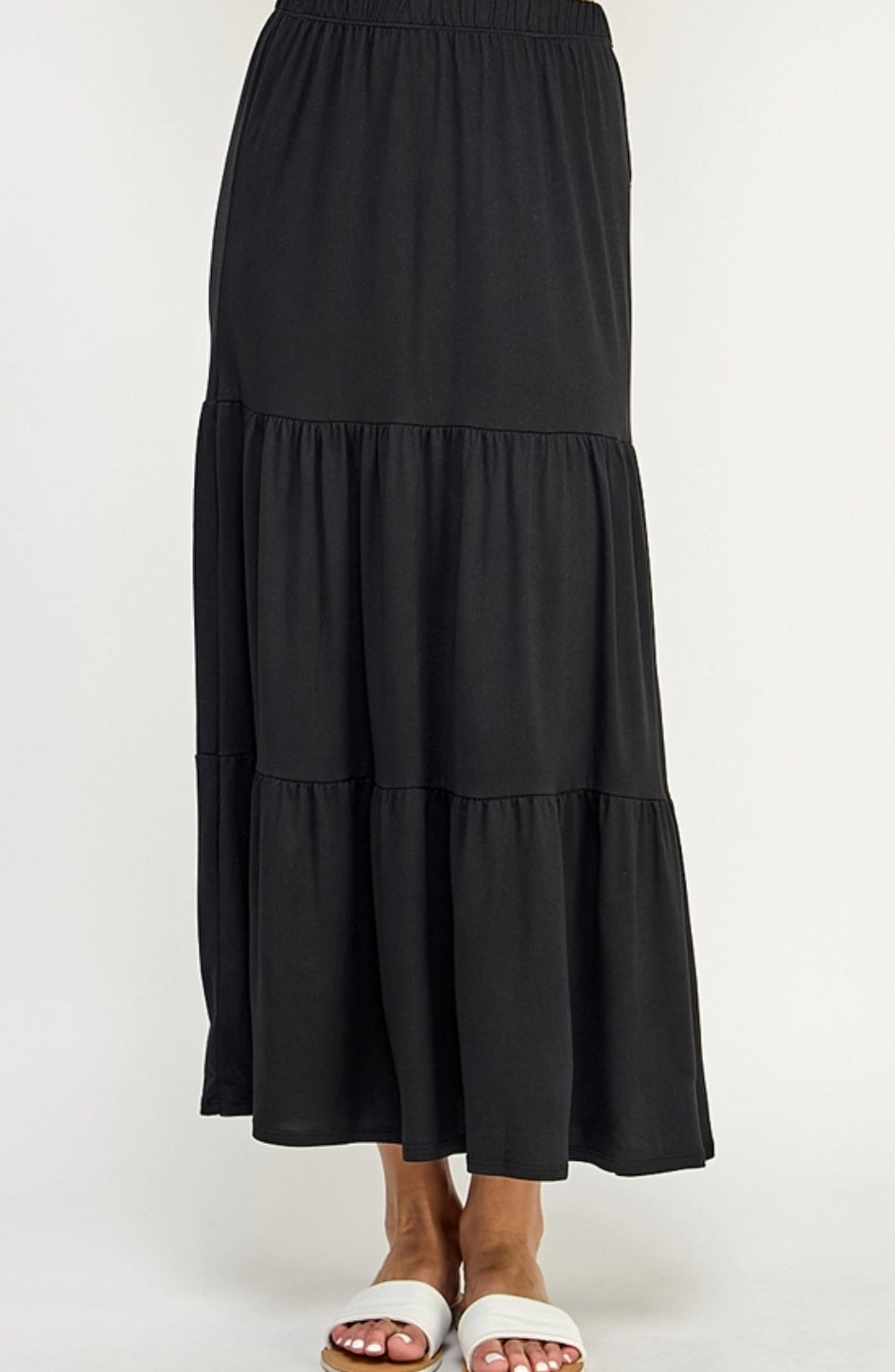 Black Tiered Skirt