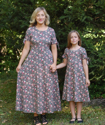 Pre-Order Merry Blooms Cotton Maxi Twirl Dress