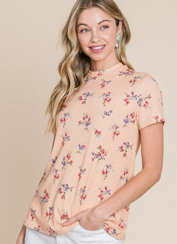 Blush Floral Top