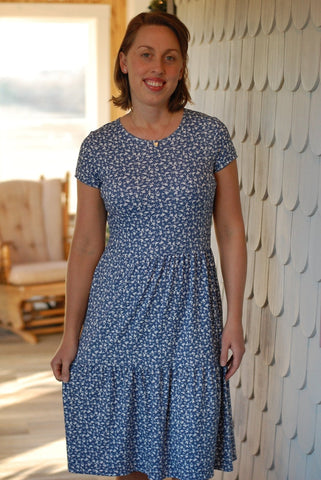 Baltic Blue Tiered Dress