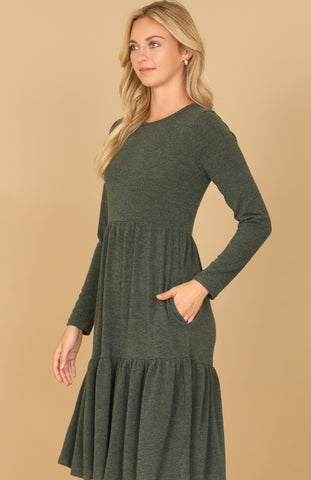 Olive Comfy Dress