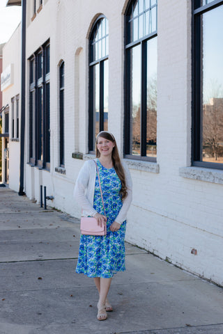 Pre-Order Cotton Watercolor Blooms Dress