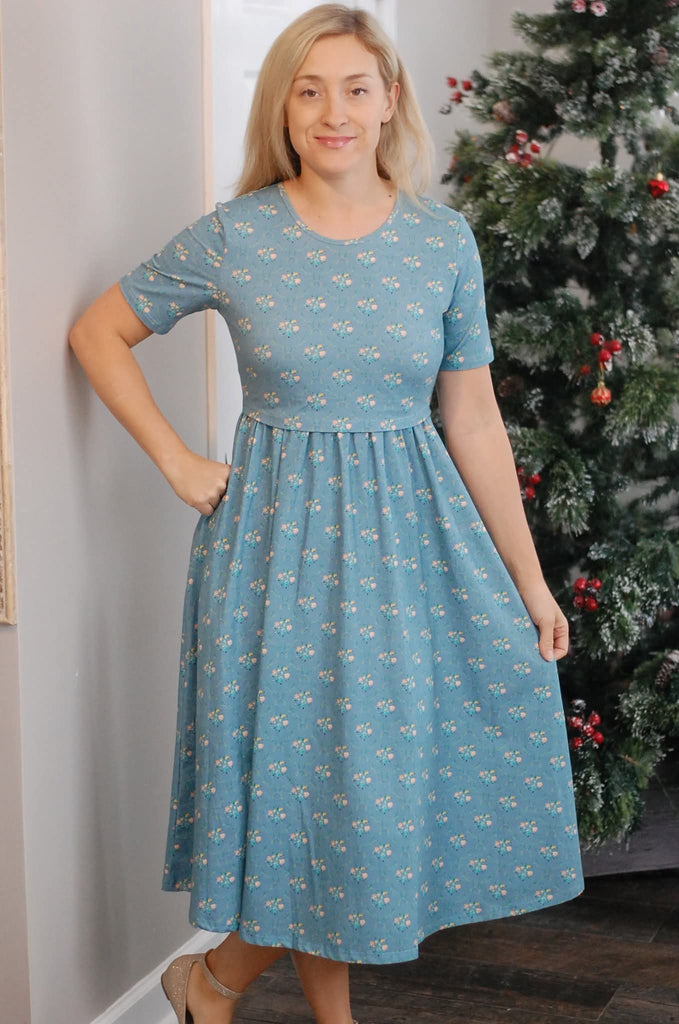 Pre-Order Vintage Blooms Cotton Dress