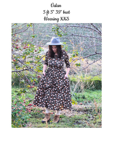 Autumn Blooms Cotton Homestead Midi Dress