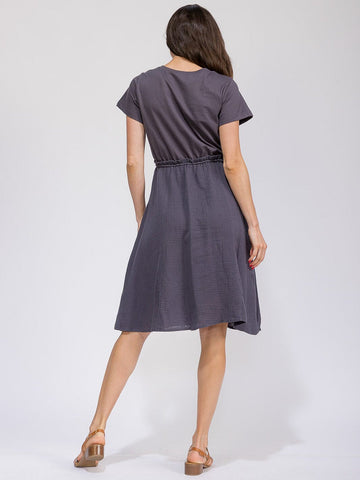 Gray Cotton Dress