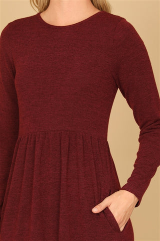 Cranberry Comfy Dress