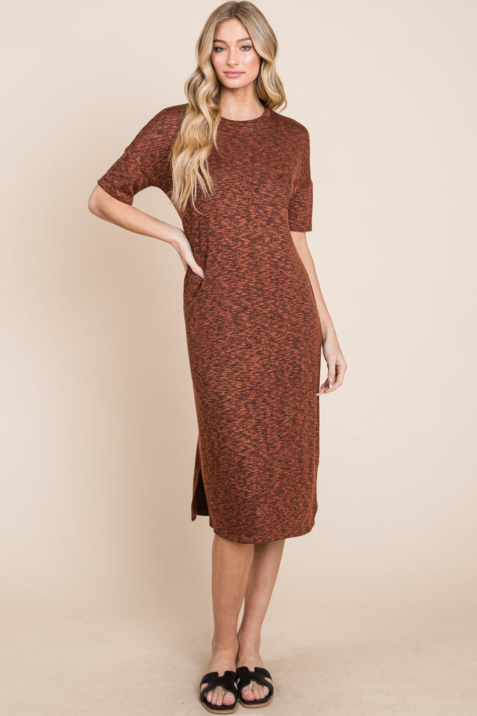 Copper Sweater Dress