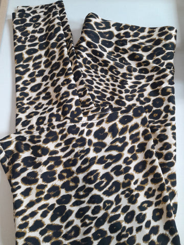 Leopard Print Pencil Style Athletic Skirt