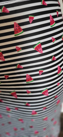 Watermelon Pencil Athletic and Swim Skirt With Hidden Leggings